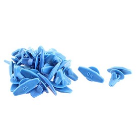 uxcell 20 Pcs Blue Auto Car Door Card Interior Weatherstrip Rivets Clips