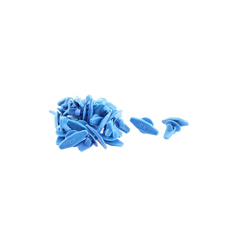 uxcell 20 Pcs Blue Auto Car Door Card Interior Weatherstrip