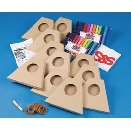 S&S Worldwide Make-A-MandoHarp Craft Kit (Pack of 12)