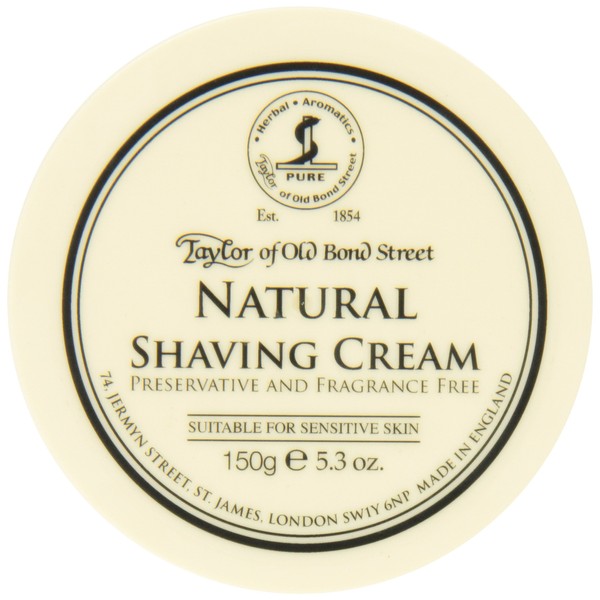 Taylor of Old Bond Street Natural Shaving Cream Bowl, 5.3 Ounce