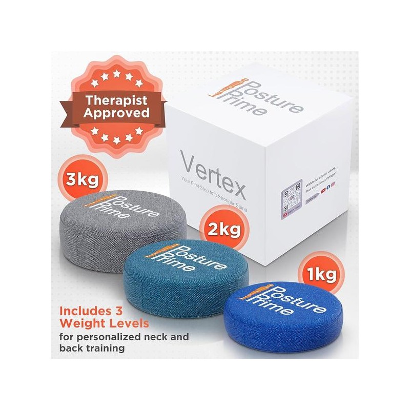 Prime Vertex 여성 남성용 프라임 버텍스 가중 쿠션 전방 머리