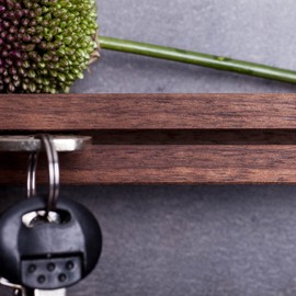 WOODS Wooden Key Holder Key Board 30 cm Handmade in Bavaria Various Types of Wood and Designs Available