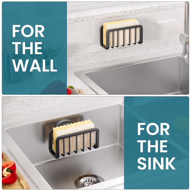 TAILI Sponge Holder for Kitchen Sink with Strong Suction Cup,
