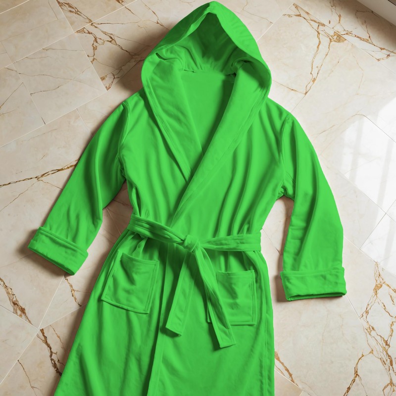 PETTI Artigiani Italiani- Unisex Bathrobe, Hooded Microfiber Bathrobe, 100% Made
