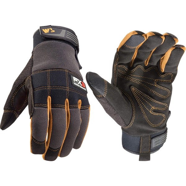 Wells Lamont FX3 Men's Extreme Dexterity Extra Wear Work Gloves,