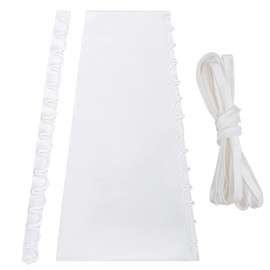 SUMERSHA Wedding Dress Zipper Replacement Adjustable Satin Corset Back Kit Lace up for Prom Dress Gown Corset Back Replacement Set, White