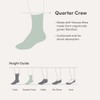 Boody Cushioned Quarter Crew Socks, Black / 34-40
