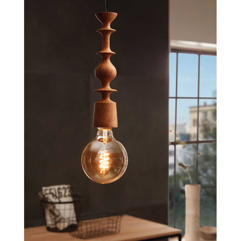 Eglo AVOLTRI Hanging Light Wood 60 W, Oak