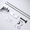 AVSIILE LED Bathroom Sink Faucet, Chrome Waterfall Single Hole Handle
