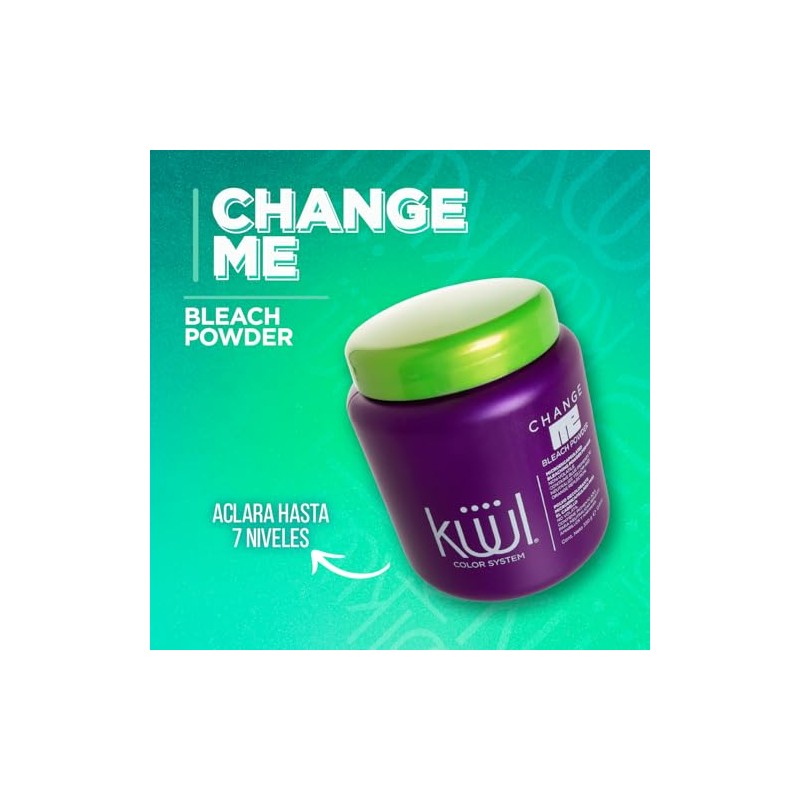 KÜÜL Change Me Bleach Powder Decolorante Neutraliza Tonos Amarillos 350
