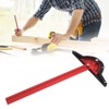 Woodworkers Edge Ruler Aluminum Alloy Red Black Adjustable Angle T