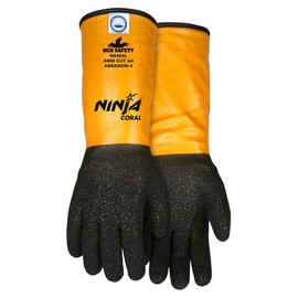 MCR   N6464 Ninja Coral Gloves 10 Gauge Coral Dipped  14" Gloves Size Large