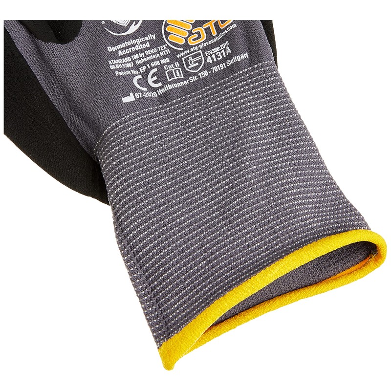 ATG 34-874 MaxiFlex® Ultimate Protective Gloves, Size 10, Black, EN388