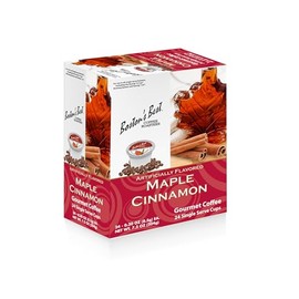Boston’s Best Coffee -Maple Cinnamon Flavored Coffee, Delicious Gourmet Coffee Compatible with Keurig® Coffee Maker, 1 Count (24 Single Serve Medium Roast Coffee Cups)