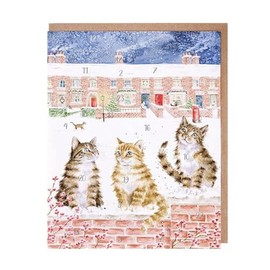 Wrendale Designs In The Lane, Snow Is Glistening, Advent Calendar Card