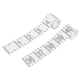DONGKER Fish Measuring Sticker,72 Inch Waterproof Boat Fish Ruler Decal for Kayak Boat Workbench Fishing Rod(2 Rolls,72inches Total)