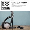 Healifty 10Pcs Microphone Stand Cable Clips,Mic Cable Clips Microphone Cable