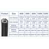 X AUTOHAUX AN6 3ft Braided PTFE Nylon Stainless Steel Car