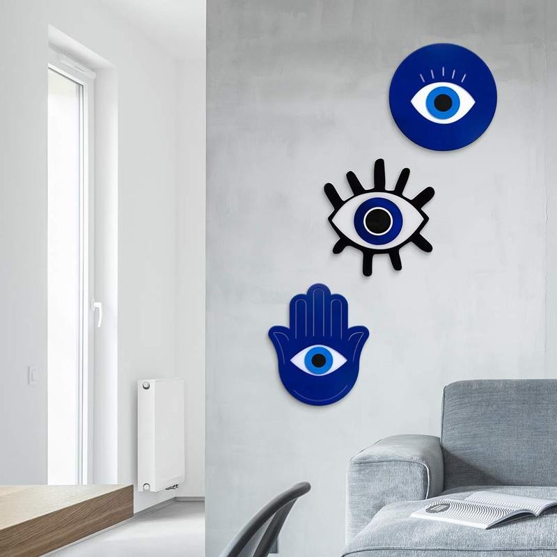 Evil Eye - Size: 19x19, EVIL EYE: Blue