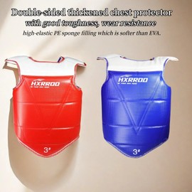 WT Taekwondo Martial Arts TKD Body Protector Reversible Chest Guard Protector Hogu for Kids, Youths and Adults