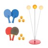 Indoor Home Training Self Table Tennis Practice Machine Return Ball 2. Wooden Racket Full Set