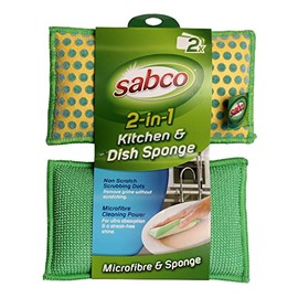 Sabco 2 in 1 Kitchen and Dish Sponge (SAB60057)
