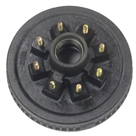 LIBRA One New 12" X 2" Trailer Brake Drum 8 on 6.5" B.C. for 7000 Lbs Axle - 22004