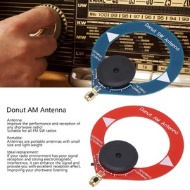 Loop Antenna,PCB AM MW SW Antenna Easy to Carry Mini Loop Antenna Easy to Use Donut AM Antenna Durable Performance Donut SW Antenna for FM SW Radio