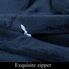 FLXXIE 2 Pack King Zipped Velvet Pillowcases, Soft and Cozy