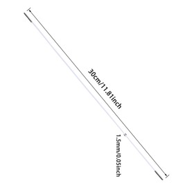 ONLYKXY 40pcs White Elastic Cords with Metal Ends 30cm Soft Stretch Band Mask Lanyard Loop Crafts Round Rope Thread String Extender Strap for Mask Making Book Binding Hanging DIY Craft Party Hat Menus