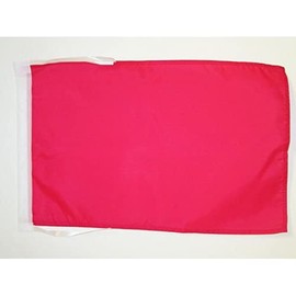 AZ FLAG Plain Red Flag 18'' x 12'' cords - Red Solid color SMALL flags 30 x 45cm - Banner 18x12 in