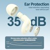 Ear Plugs for Sleeping, 35dB Reusable Noise Cancelling Earplugs,Soft Flexible