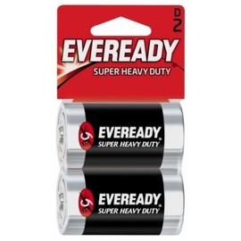 Eveready Super Heavy Duty D Batteries 2 ea (Pack of 9)