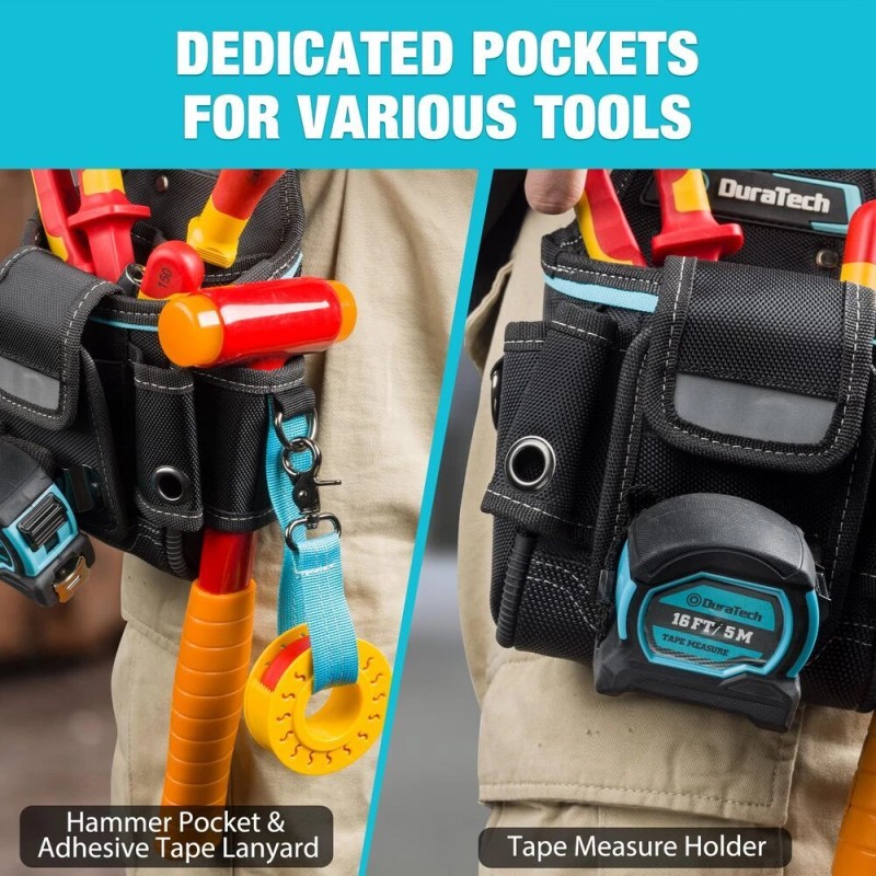 DuraTech Small DuraTech Tool Pouch with Belt Clip Electrician Tool