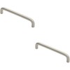 2 Pack | D-Shape Cabinet Pull Handle -138 x 10mm