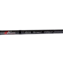 Phenix Rods Abyss Spinning / 8'0" / 15-40 LB LINE Rating / 1 PC/Moderate/Fast/Essex SIC Guides/Fuji Reel SEAT/Custom Cork Tape Handle