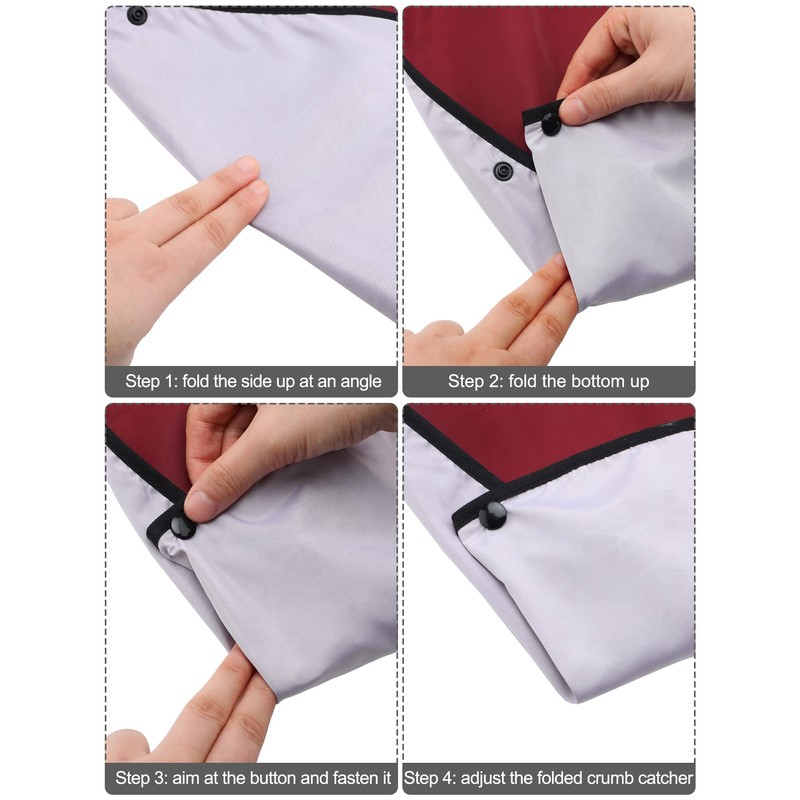 Janmercy 5 Pcs Funny Adult Bibs Washable Dining Clothing Protector