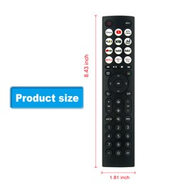 ERF2C36H Replacement Voice Remote Compatible with HISENSE 55A6KV 58A6KV 65A6KV 50A6KV 43A6KV 58A6KV 75A6KV 70A6KV A6KV 4K Ultra HD VIDAA TV