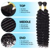 Human Braiding Hair for Boho Braids 160g 5 Bundles/Pack 18