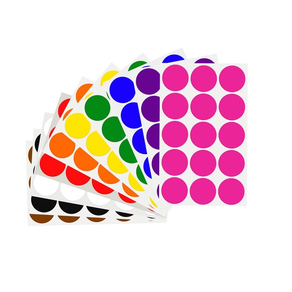 Royal Green Organization Color Coding Dot Labels 30mm (3 cm)