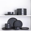 LERATIO Stoneware Dinnerware Sets for 6,Handcarft Ceramic Plates and Bowls