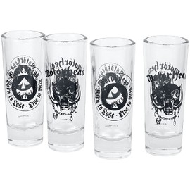 Motörhead 4 shot glasses born to loose/live to win + box