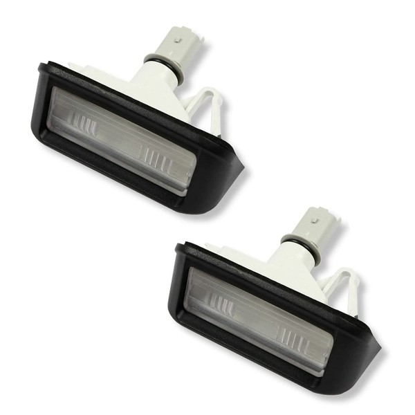 BIAREN Pair of Rear Number Plate Light Lamps for Citroen