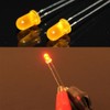 Waycreat 100PCS 5mm Orange LED Diode Lights Clear Emitting LEDs