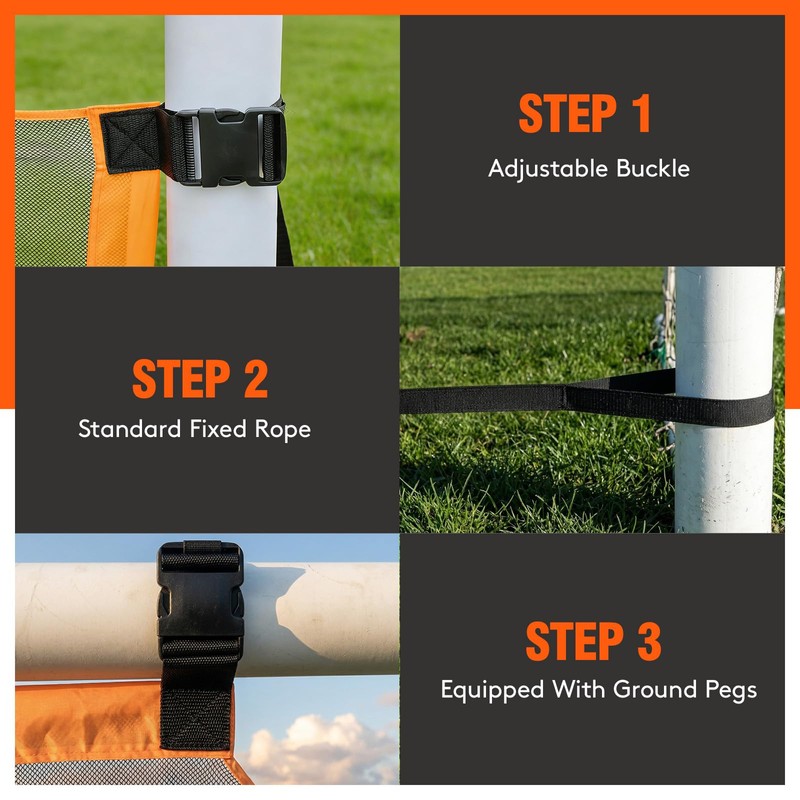 Sensch Soccer Goal Target Net, 16x6ft - Turn Training into