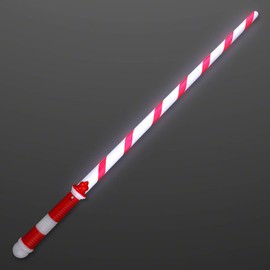 FlashingBlinkyLights Candy Cane Light Up Sword Christmas Saber Toy