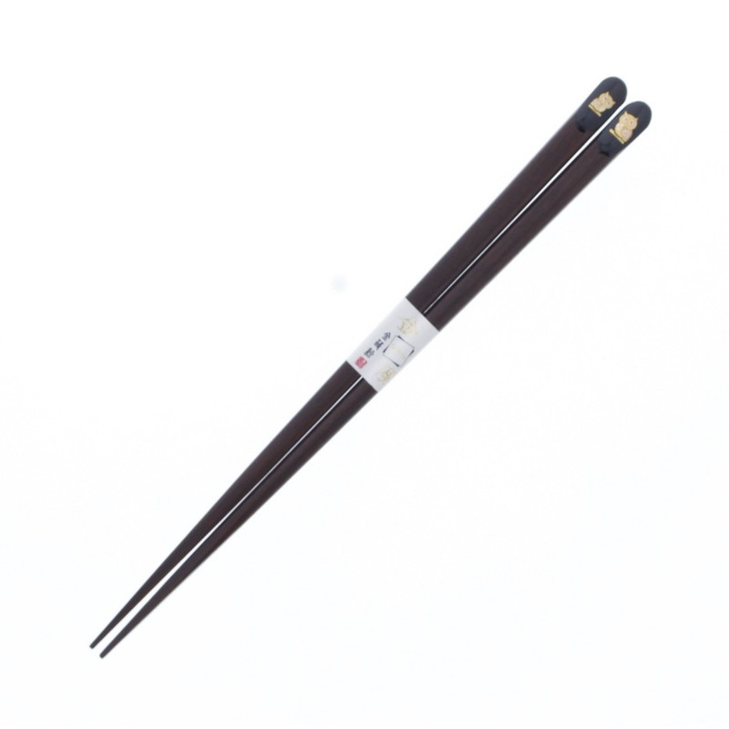 Ishida Wooden Chopsticks (Natural Wood), Lacquer, Corner 9.1 inches (23