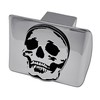 MetalHead Skull Chrome Metal Hitch Cover