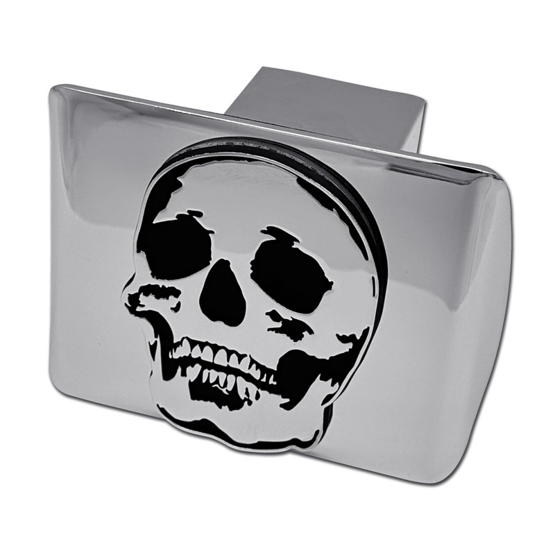 MetalHead Skull Chrome Metal Hitch Cover