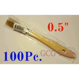 Merit 100 of 0.5 Inch Chip Brush Disposable for Adhesives Paint Touchups Glue 1/2"